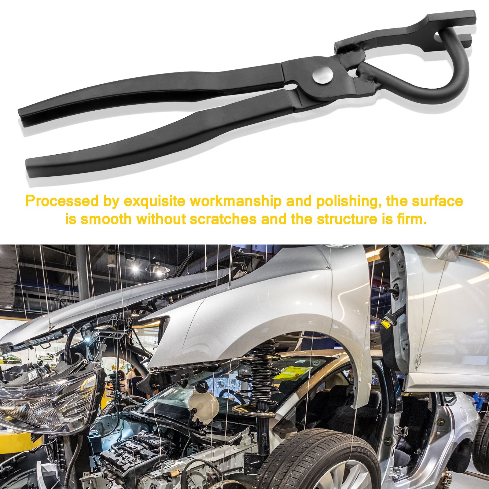 Multi-Function Exhaust Suspension Tong Tool Separates The Rubber Supports From Exhaust Hanger Brackets