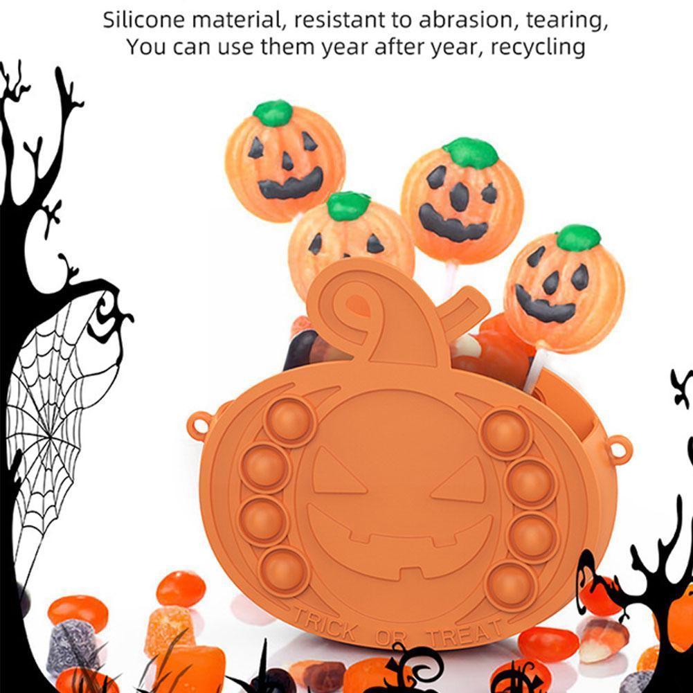 Neue Halloween Kürbis Popet Große Fingerspitze Reliver Dimmer Dekompression Handtasche Simpl Geschoben Anti-betonen Spielzeug Blasen Art J2o1
