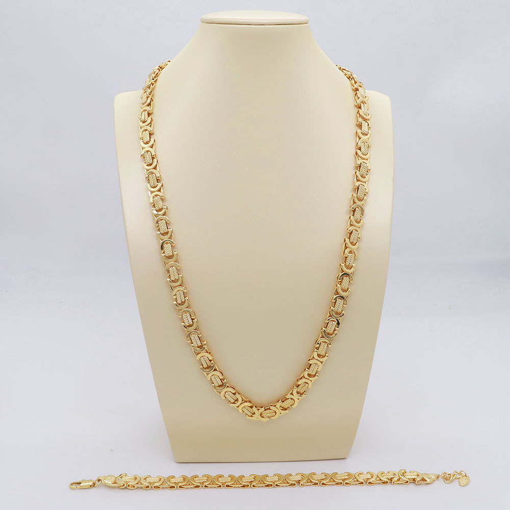 60 cm Necklace Bracelet Jewelery Men Women Punk Chain Gothic Aesthetic Neck Chain and Hand Chain for Party Daily