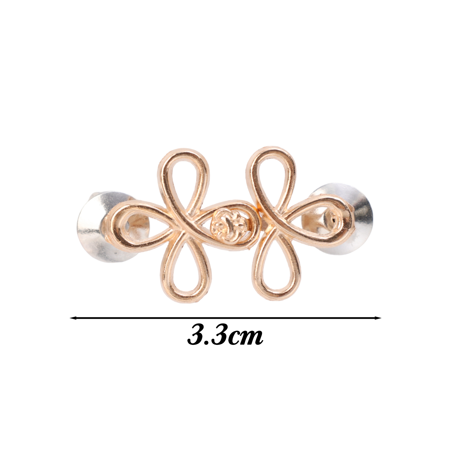 2 STUKS Klavertje Vier Gesp Richter Taille Spanner Legering Verstelbare Taille Gesp Afneembare Naadloze Knop voor Broek Rokken: Roze