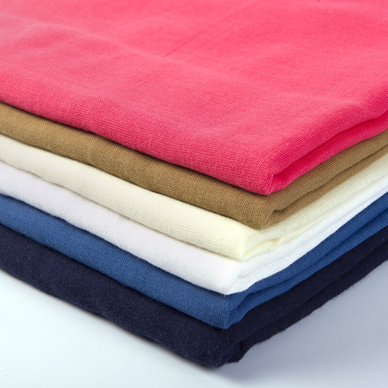 Barwiona dwuwarstwowa gaza tkanina miękka tkana bawełniana tkanina niemowlęca cywilny ochronny materiał robić szycia W300017