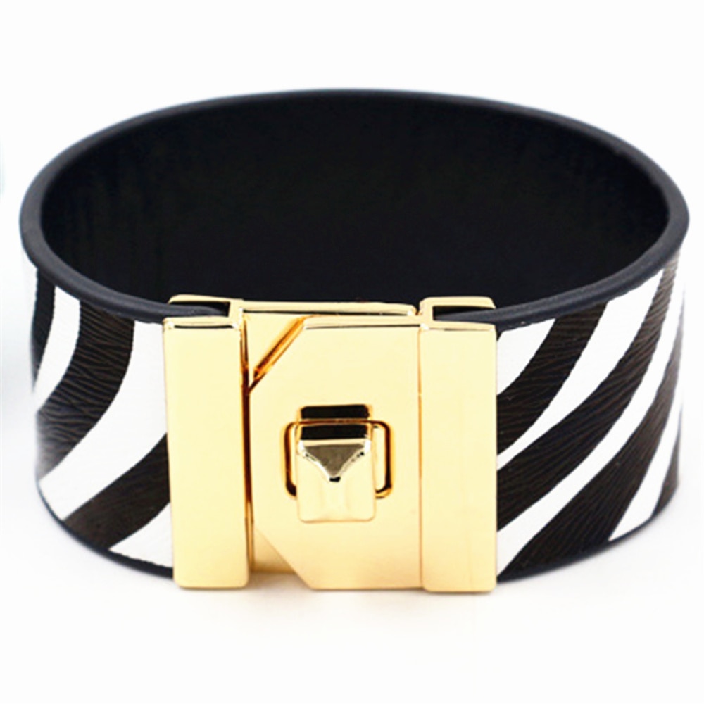 Joias de couro femininas zebra, verão, praia, moda feminina, pulseira de flor, abacaxi, frutas