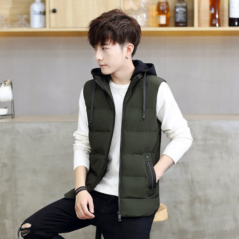 Gilet d'hiver pour hommes sans manches grande taille 4XL, gilet pour hommes, manteau détachable, décontracté