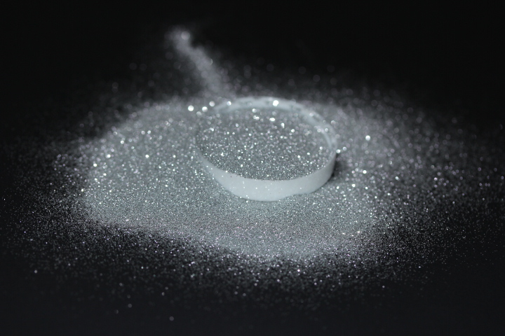 Ultra fin 004 0.1mm silver makeup ögonskugga glitter löst fint glitter damm