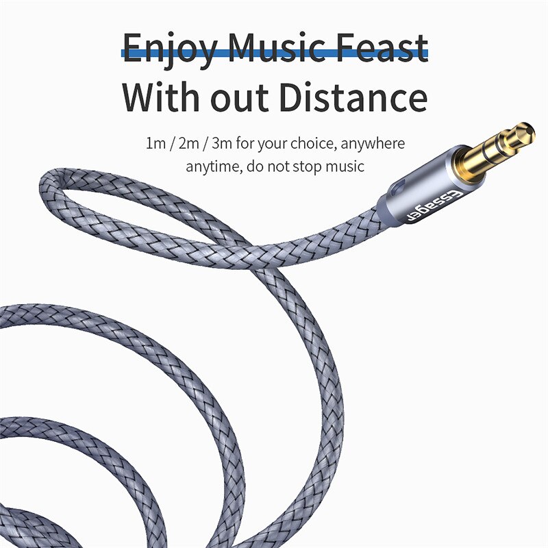 1m/2m/3m/5m Aux Cable Jack 3.5 Mm Audio Extension ... – Grandado