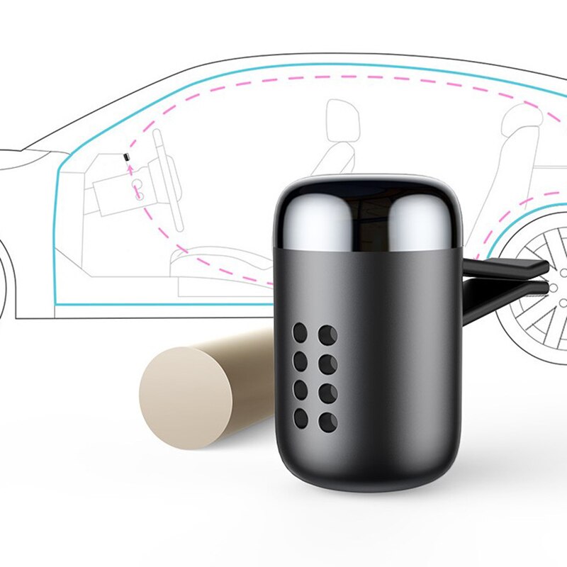 Metalen autoparfum, luchtverfrisser, vast aroma, auto-uitlaat, luchtverfrisser, airconditioner, aromatherapie.