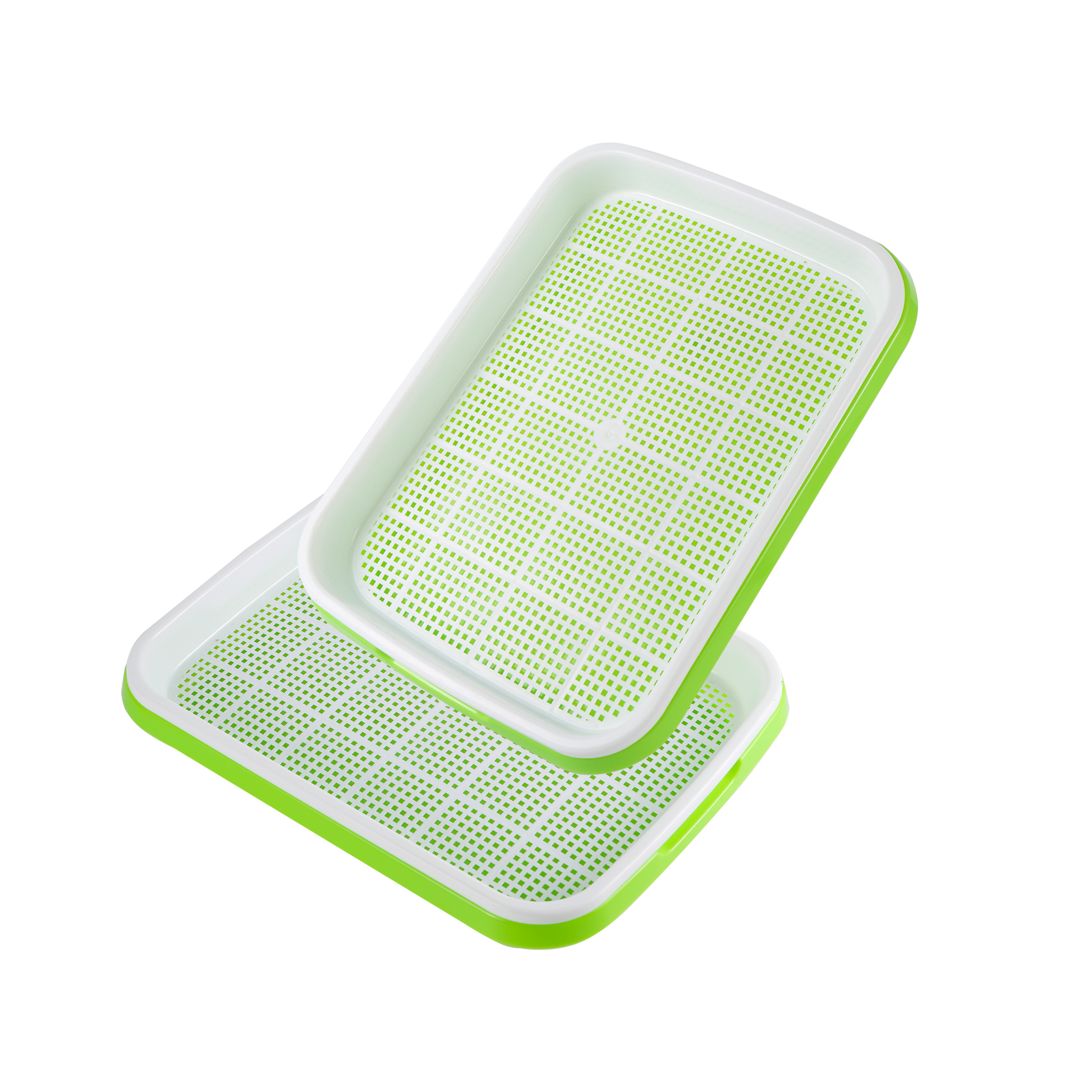 Sprouting Tray Double Layer Pea Mung Bean Peanut Wheat Hydroponic Sprout Plate Seedling Sprouter Cat Grass Soilless Planting Pot