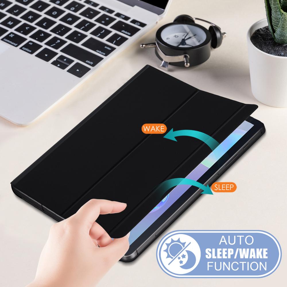Falten Folio fallen Für Samsung Galaxis Tab S6 10,5 SM-T860 SM-T865 Schlank Leichte magnetische schutzhülle Stand Abdeckung