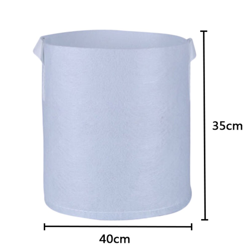 Grow Bags Garden Pots Planters Round Non-woven Fabric Pots Plant Pouch Root Container Grow Bag Aeration Garden Container L4: 40X35cm