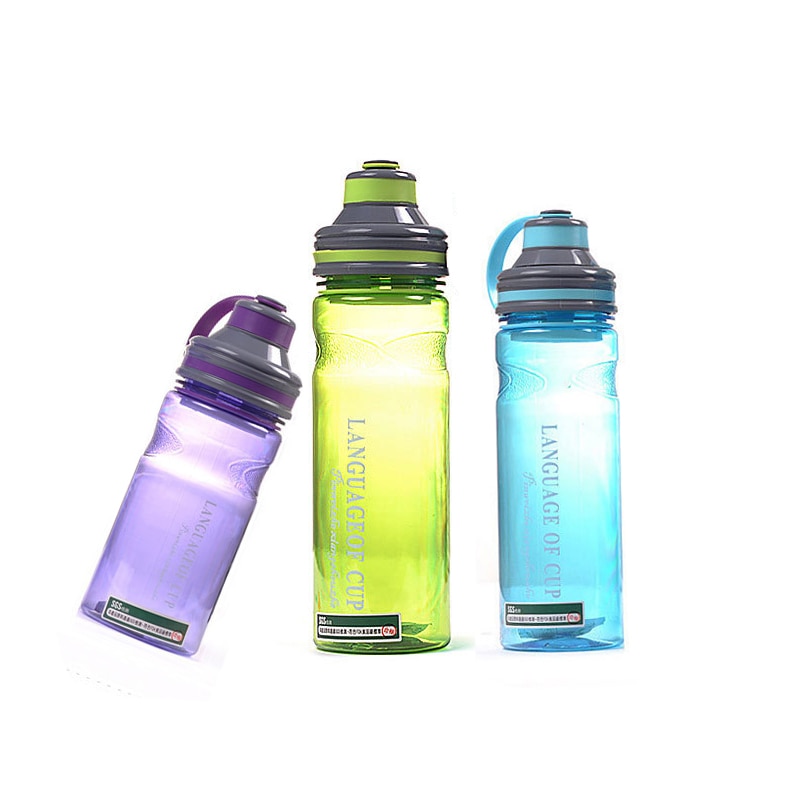 Draagbare Water Fles Hoge Capaciteit Plastic Sport Fles Voor Studenten Reizen Eiwit Shaker Mijn Drinkfles Bpa Gratis