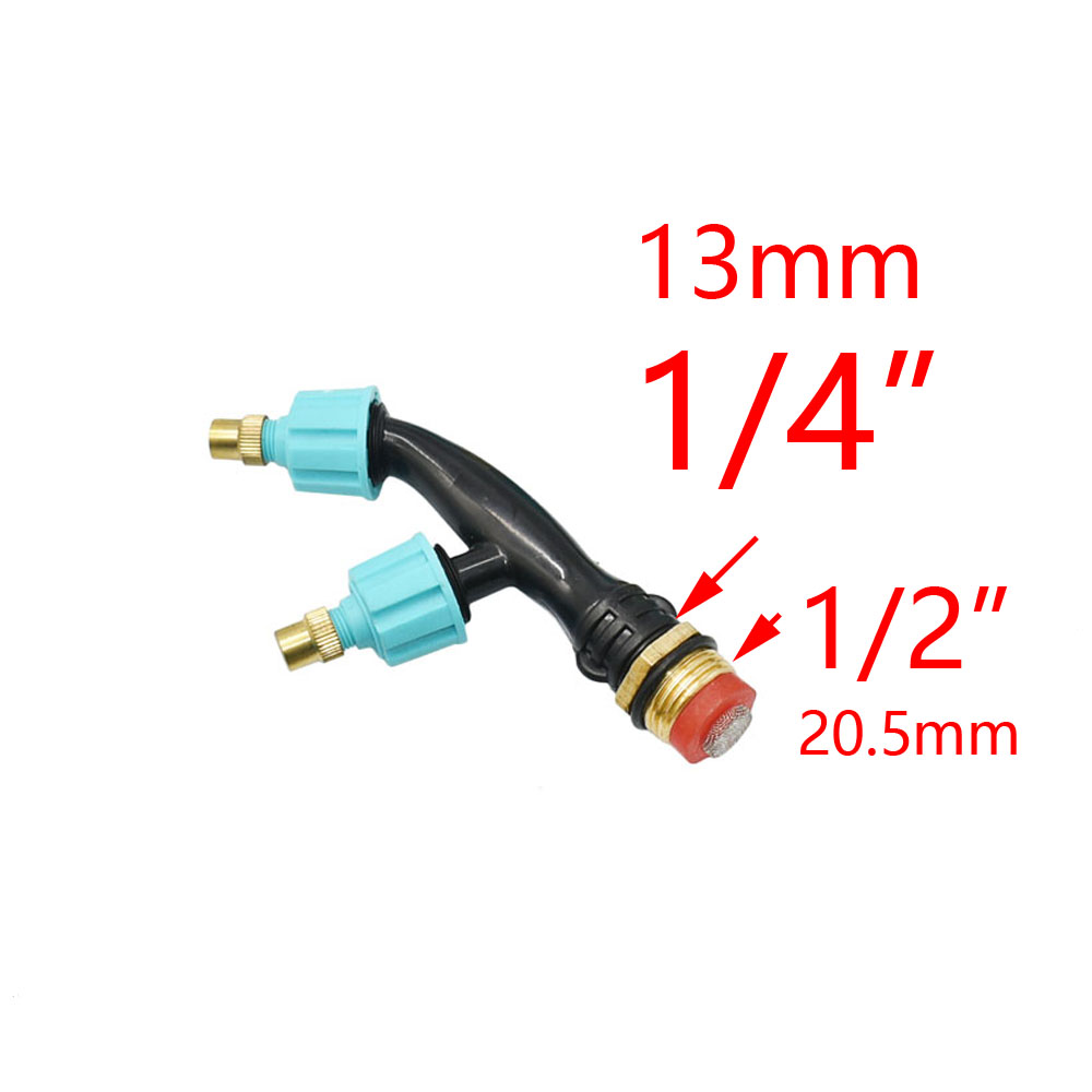 Landbrugs kobber forstøver sprøjtedyse enkelt/dobbelt/tre dysehoved pesticid sprøjtesprinkler med 1/4 1/2: Lysegrå