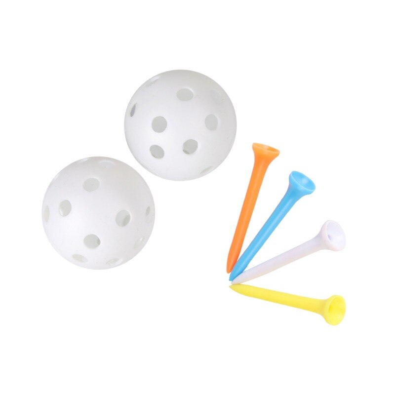 Golf liten ficka + fyra bollar +2 bollar tee liten golf midja väska bollficka golf tee påse hållare neopren golfboll väska