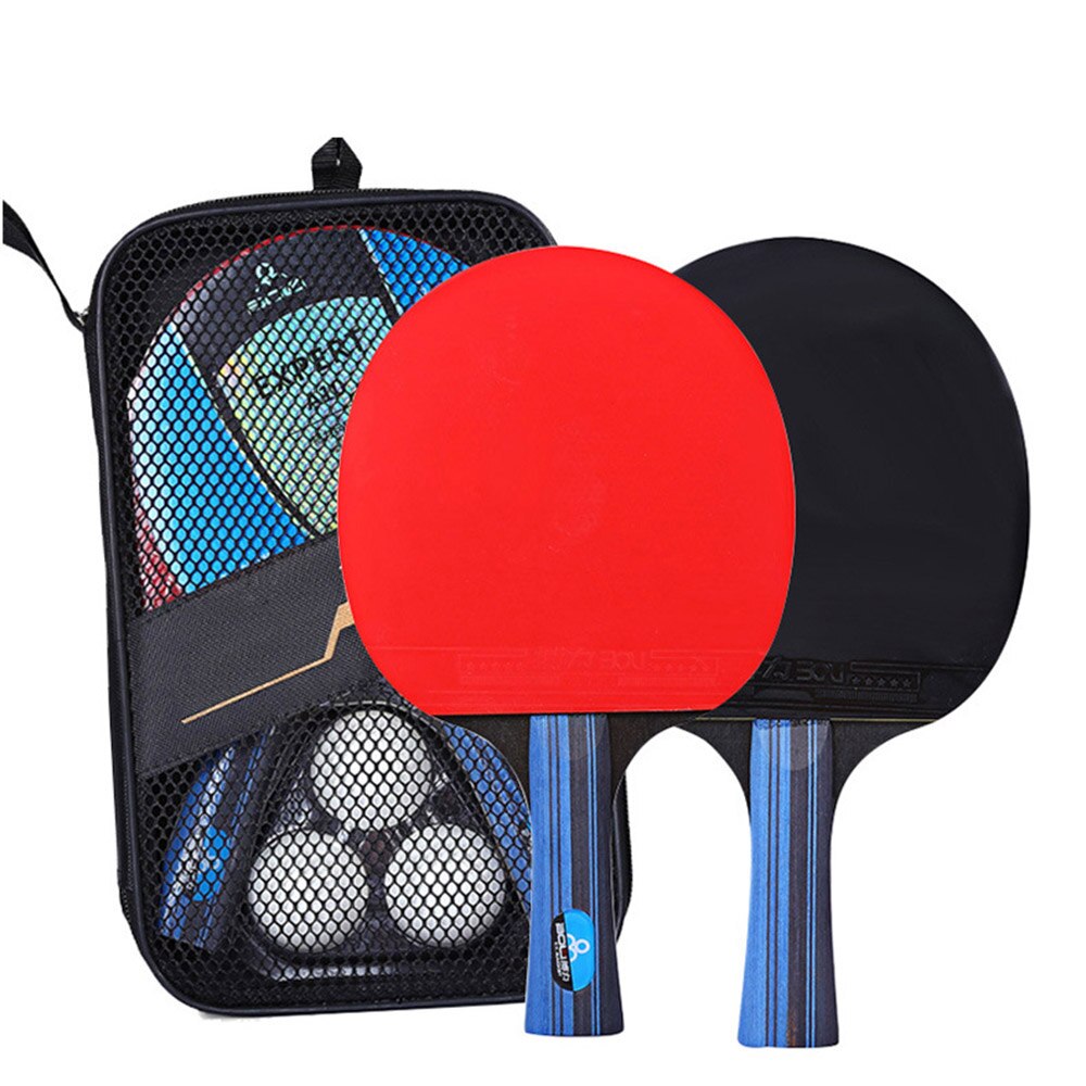 Table Tennis Racket set Ping Pong Student Sports Equipment Ping Pong Paddle Racket Set With Bag 3 Balls D30