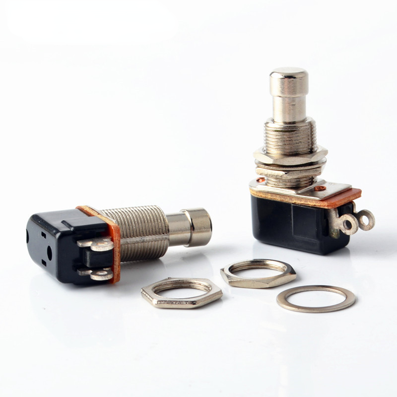 Kortstondige Spst Soft Touch Drukknop Stomp Voetpedalen Elektrische Gitaar Switch Off-Momentary Op