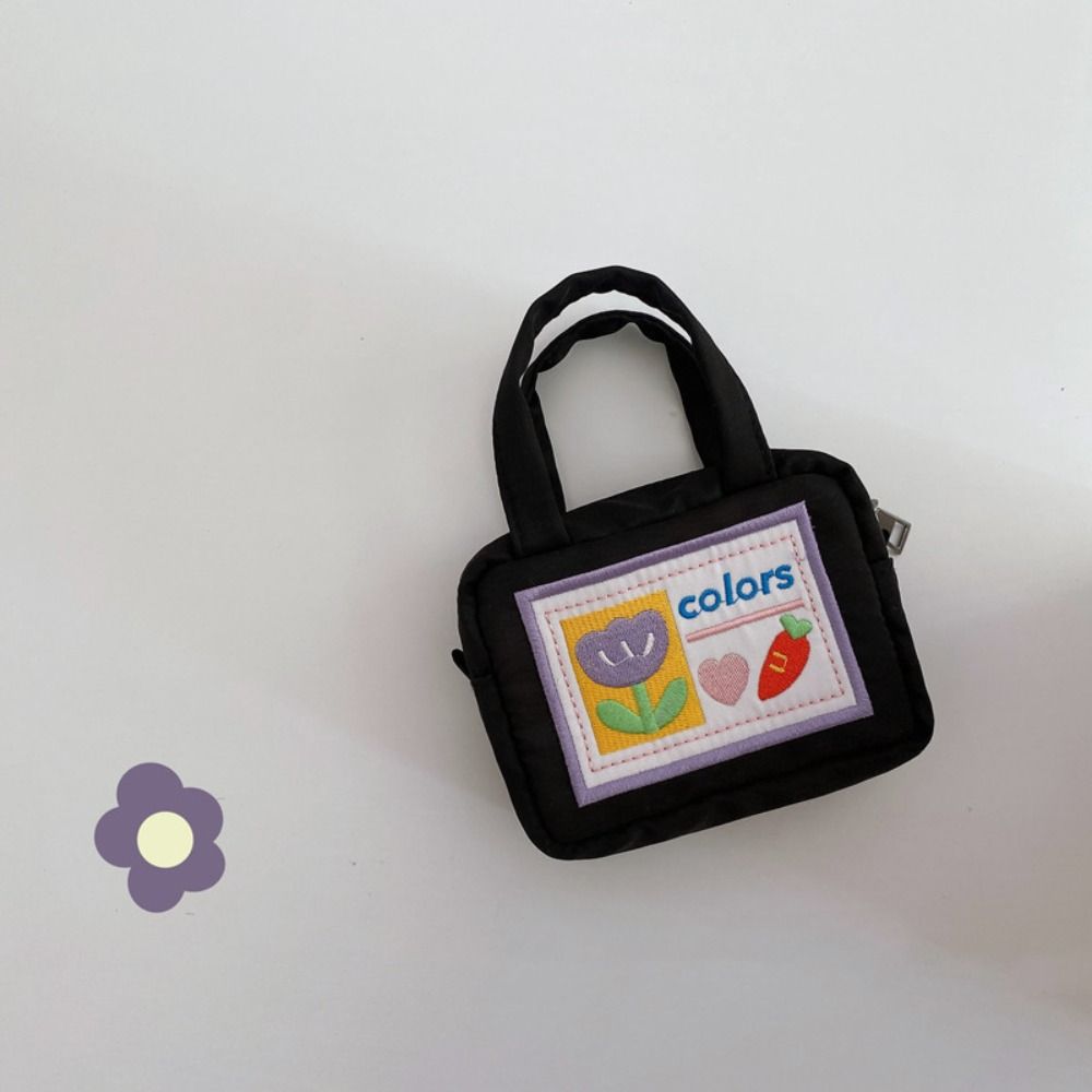 Kreskówka Kwiat Kawaii Torba na aparat CCD Ultralekka kolorowa urocza torba do przechowywania Przenośna mini mała torba na drobne szminki: Ciemny Khaki