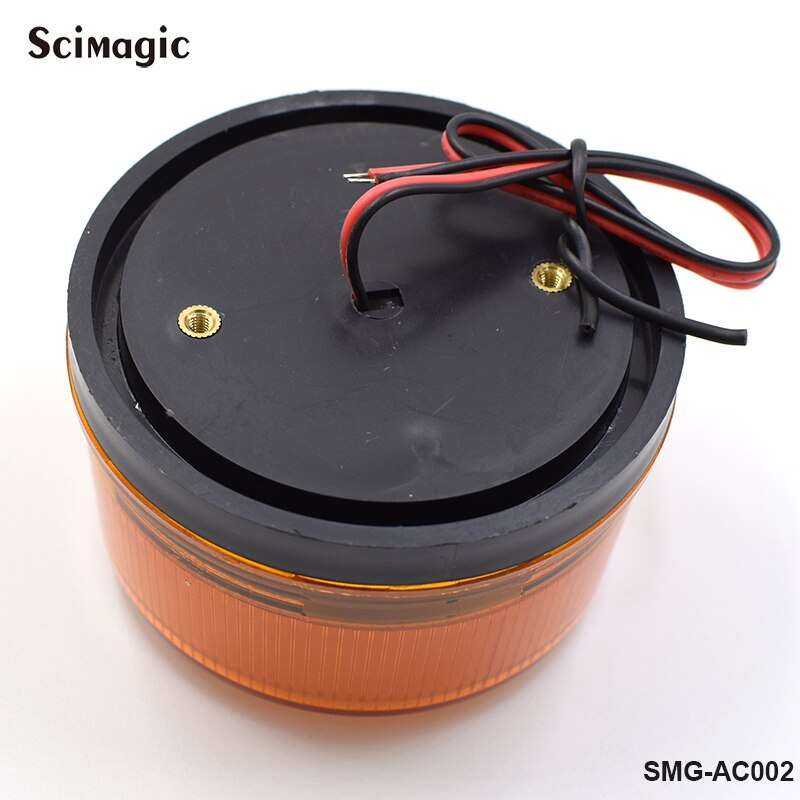 Luz LED estroboscópica de alarma de seguridad, luz intermitente de sirena de advertencia, roja/naranja, 12/24 voltios