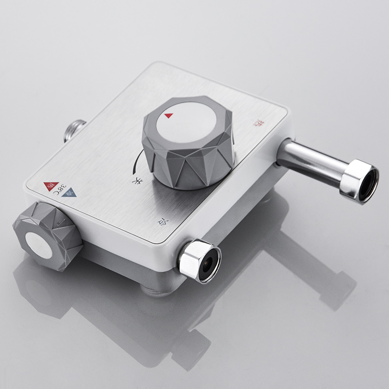 Stainless Steel Electroplating Intelligent Automatic Thermostatic Mixing Valve Temperature Control Shower Faucet