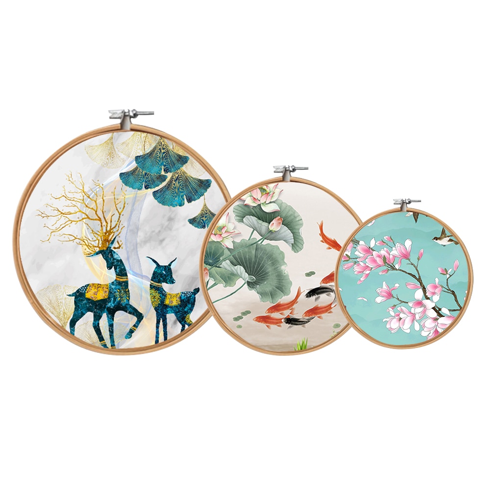 1PC 10cm 13cm 16cm Embroidery Cross-Stitch Wooden Frame Hoop Circle Embroidery Shed DIY Hand Craft Sewing Needwork Tool