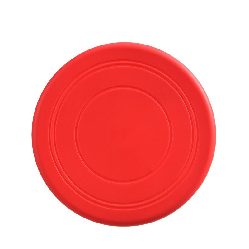 Platillo volante de plástico divertido para perro, juguete para mascotas, discos voladores resistentes, mordedores, adiestramiento de cachorros, 1 unidad: Red