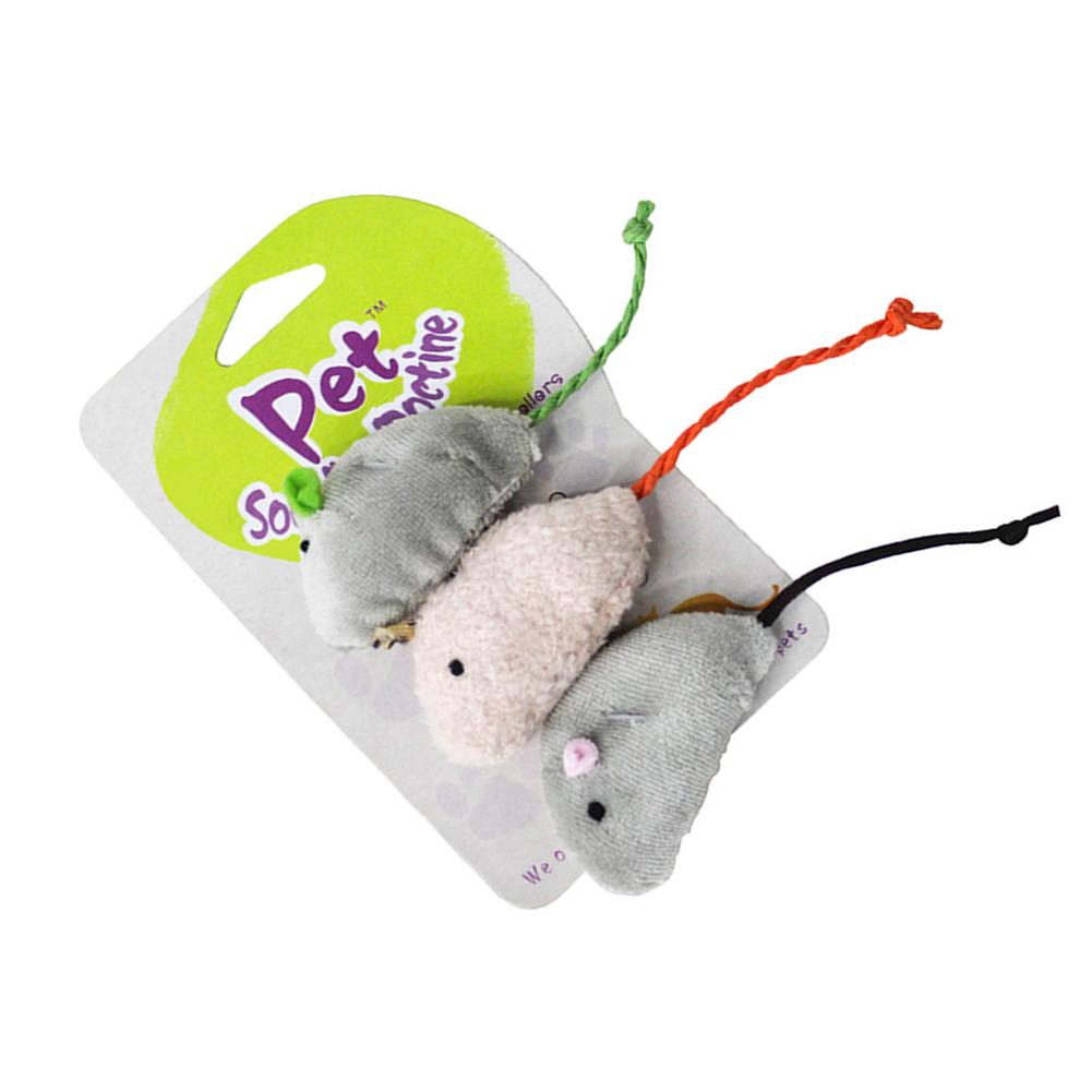 Tanden Slijpen Catnip Muis Stijl Speelgoed Grappige Interactieve Pluche Kat Speelgoed Huisdier Kitten Kauwen Speelgoed Klauwen Kat Mint Voor Katten Speelgoed: Three Mice Style