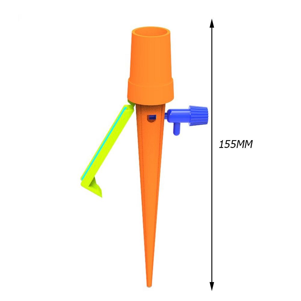 Auto Drip Irrigation System Ajustable Self-Contained Dripper Spike Kits Household Garden Flower Planting Tools Automatic Water: Orange 1pc
