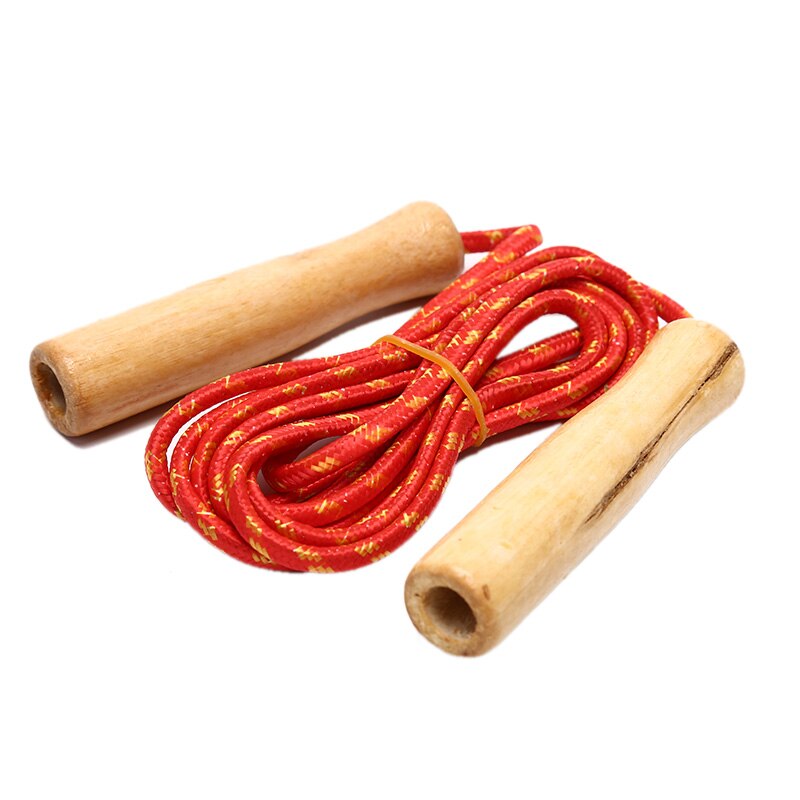 1 ud. Saltar la cuerda de saltar deportiva practicar el salto de velocidad mango de madera niños chico equipo de entrenamiento