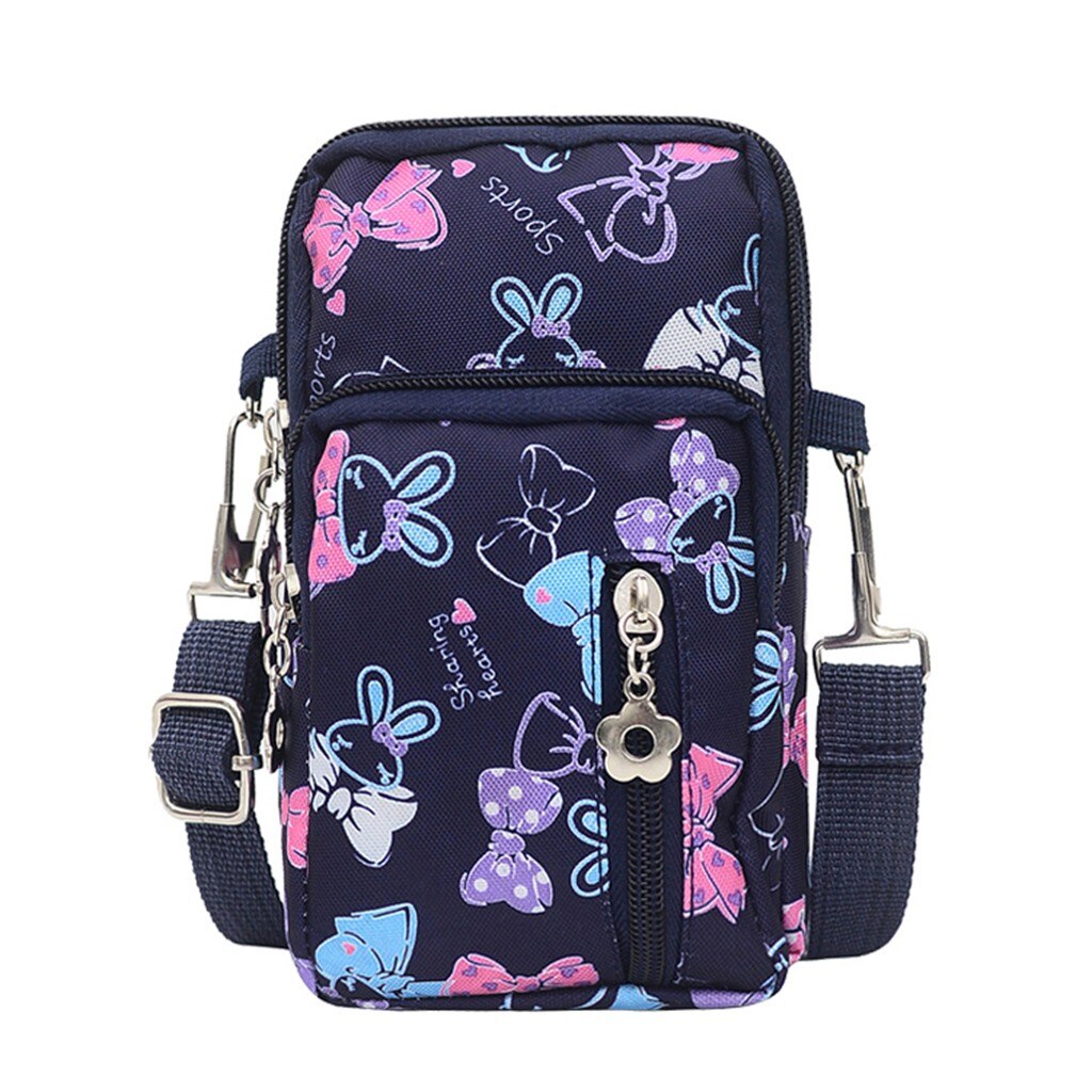 Women Crossbody Cell Phone Shoulder Bag Cellphone Bag Nylon Daily Use Card Holder Mini Summer Shoulder Bag Wallet Sac #T2P: G