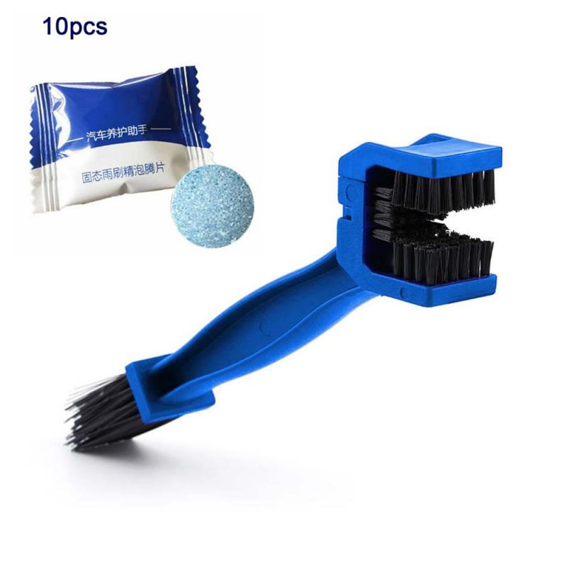 Motorcycle Bike Chain Brush Bicycle Motor Brake Maintenance Cleaning Rust Remover Cleaner Tools Wash Scrubber Moto Accessries: 02