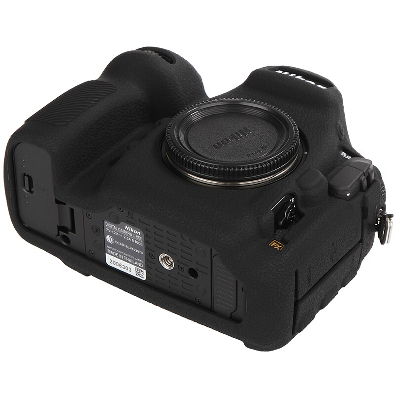 Para Nikon D850 funda de silicona para cámara Nikon D850 cubierta protectora de cámara textura Litchi antideslizante