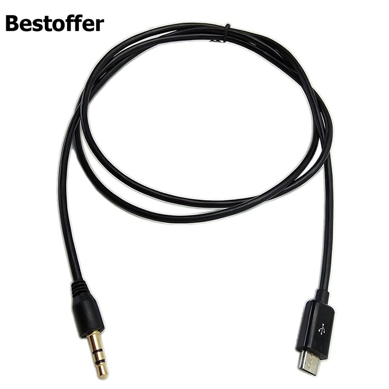Usb 2.0 Micro 5PIN Naar Dc 3.5Mm Audio Auto Aux 100Cm Kabel Voor Samsung Galaxy S3 I9300 S2 i9100 I9220 NOTE2 N7100 N9000