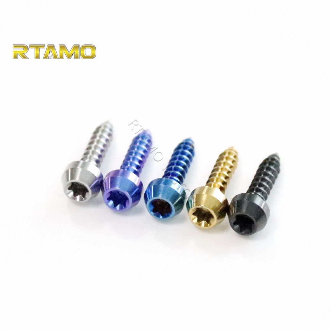 Rtamo Gr5 Titanium Alloy Rear Turn Signal Self Tapping M4 Screws Kit (2pcs) Fit Verspa Sprint 150