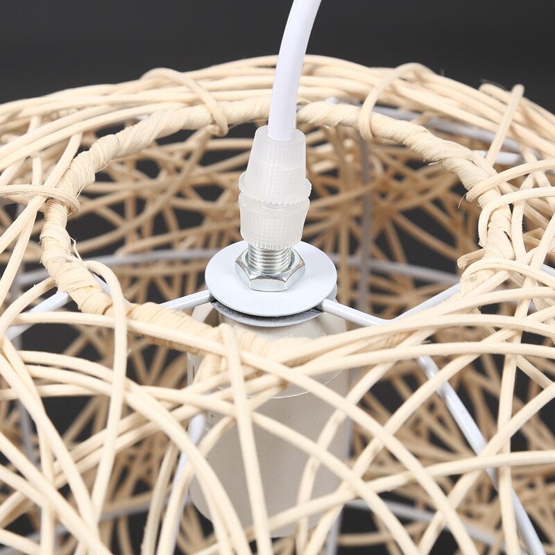 råtnende arbeid flettet moderne flettet sepak takraw stokk lampeskjerm til anheng lampe bruk spisestue