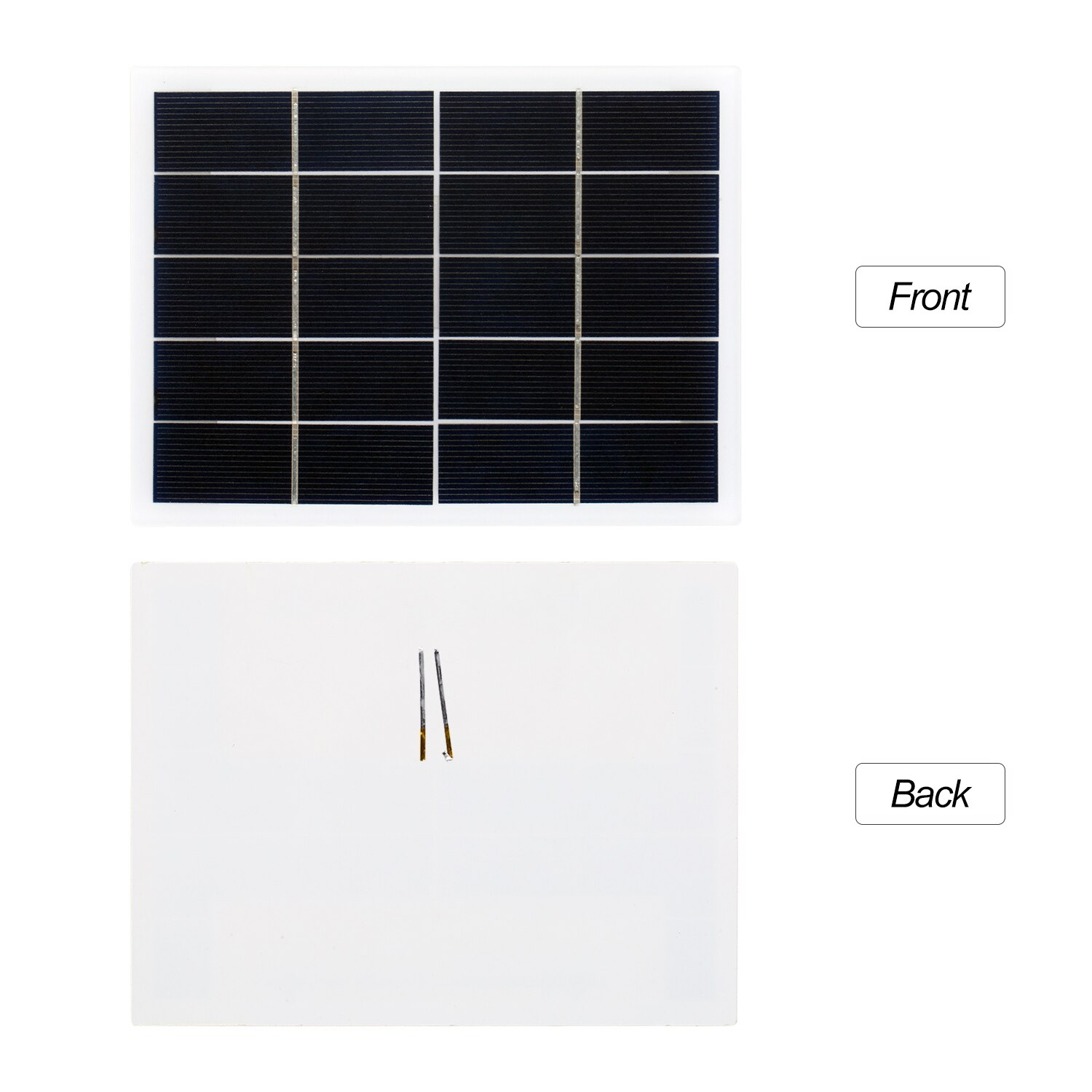 3W 5V Solar Panel Polycrystalline Silicon Solar Cell DIY Waterproof Camping Portable Power Solar Panel Compatible for Garden