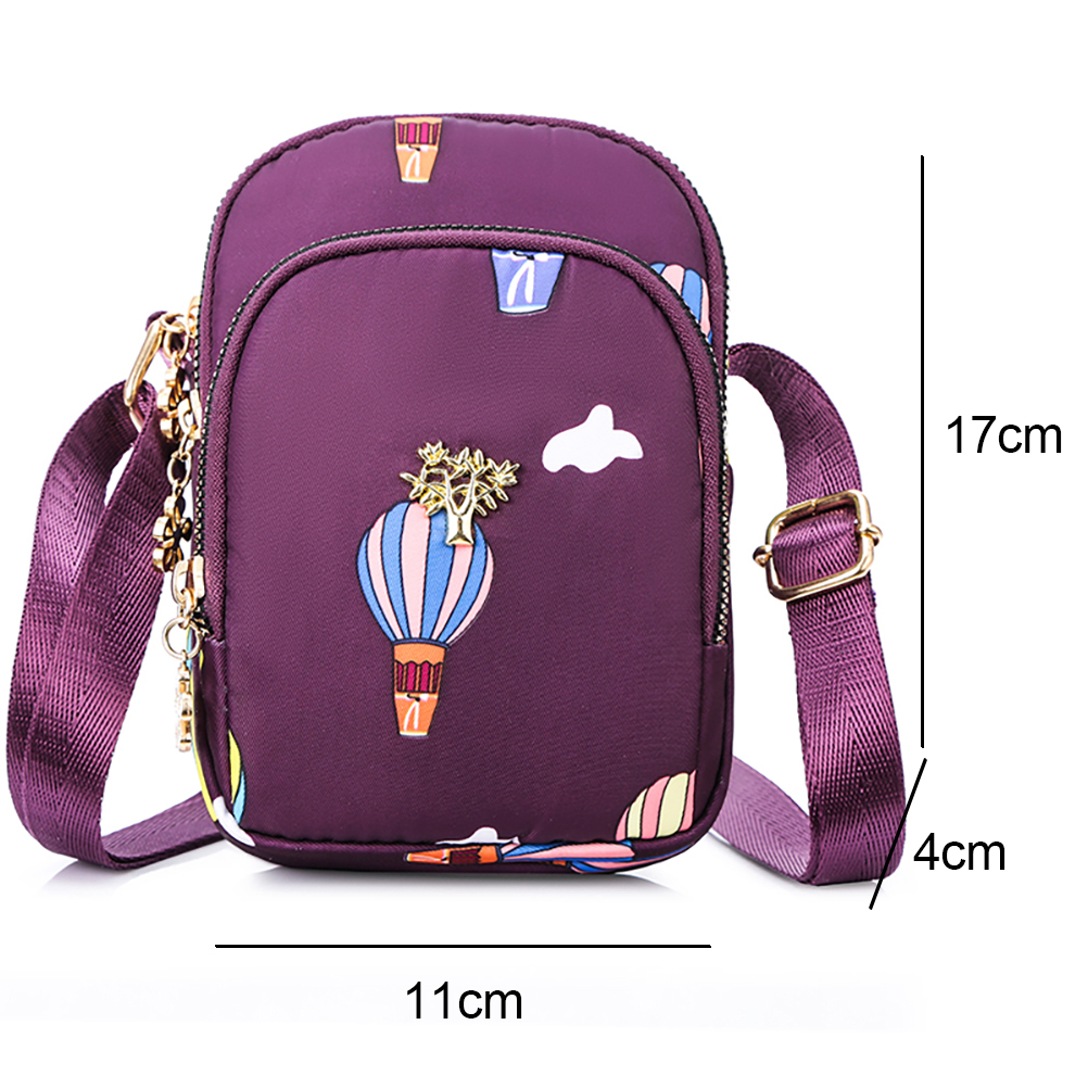 Koreaanse Stijl Vrouwen Crossbody Telefoon Tas Mode Messenger Vierkante Flap Tassen Voor Meisje Portemonnee Met Rits