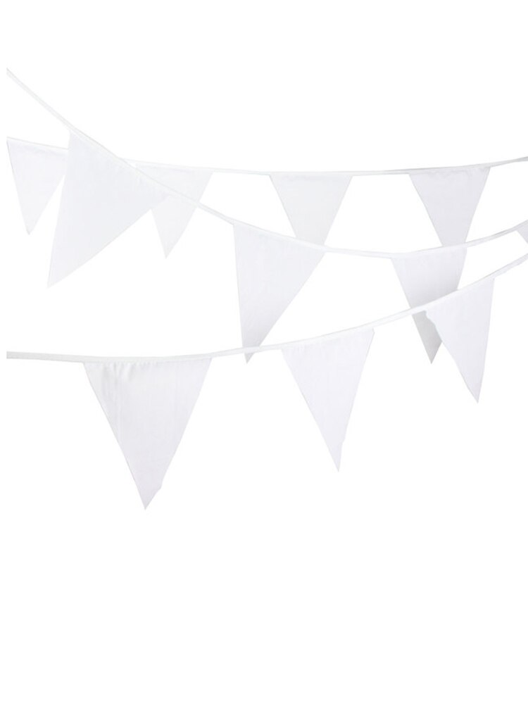 White Red Wedding Decoration Mariage 20 Flags 8M Fabric Banners Garland Flower Lace Bunting Vintage Birthday Party Decoration: full white