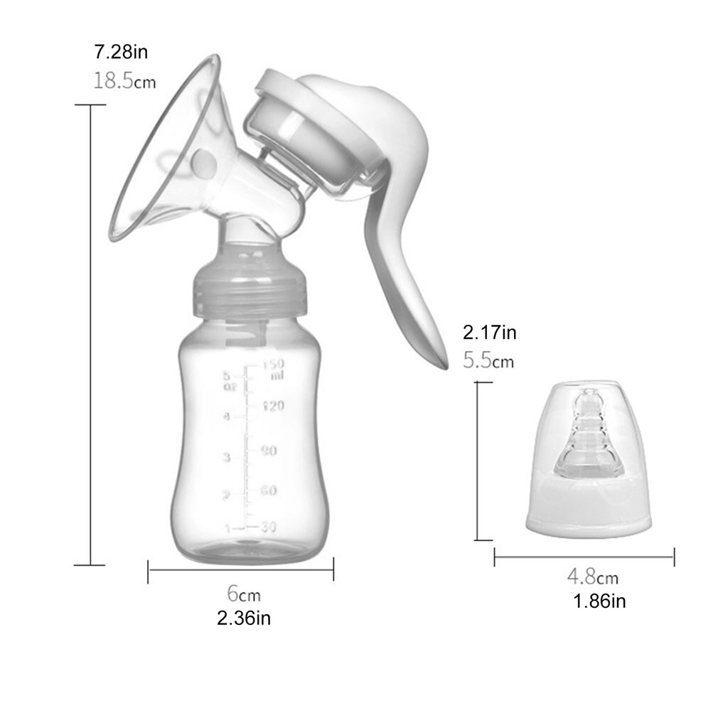 Brust Pumpe Pompa Asi Manuelle Brust Pumpe Einzigen Manuelle Brustpumpen-technologie Manuelle Brust Pumpe Tragbare Lebensmittel-Klasse Silikon Brust Pumpe