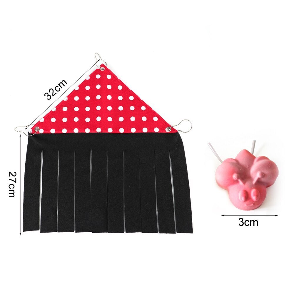 Tienda de campaña con cinta de borla para mascotas, hamaca de erizo, conejillo de indias, cortina, cama colgante, nido de esquina, casa