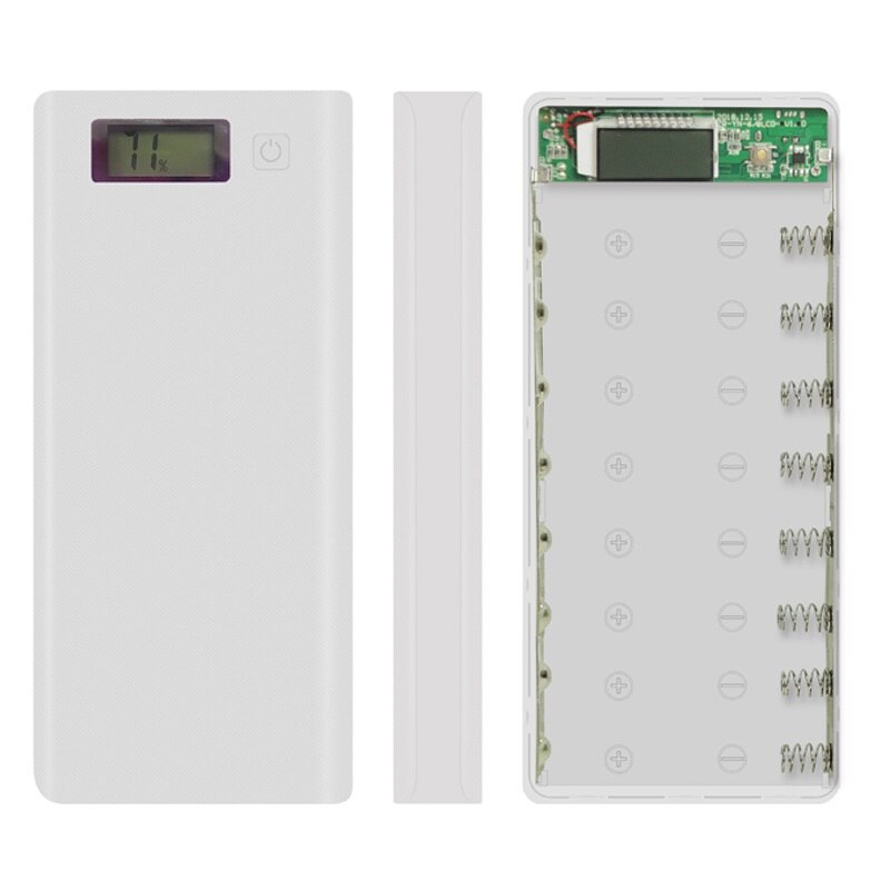 8X18650 Diy Draagbare Batterij Power Bank Shell Case Box Lcd-scherm Powerbank Doos Voor Diy Kit Powerbank