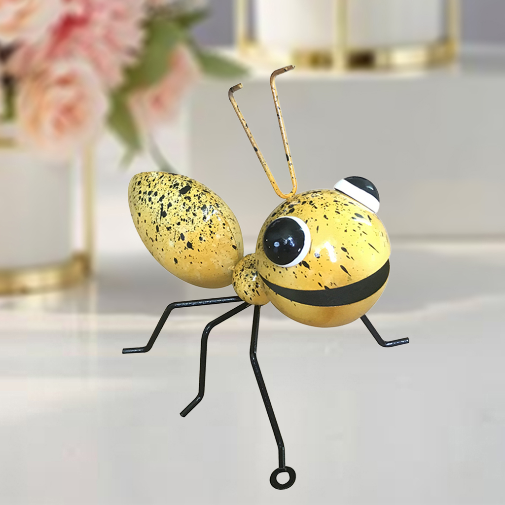 Metal Garden Yard Art ing Decoration for Tree, Porch,Patio or Garden ing Wall Sculpture: Yellow