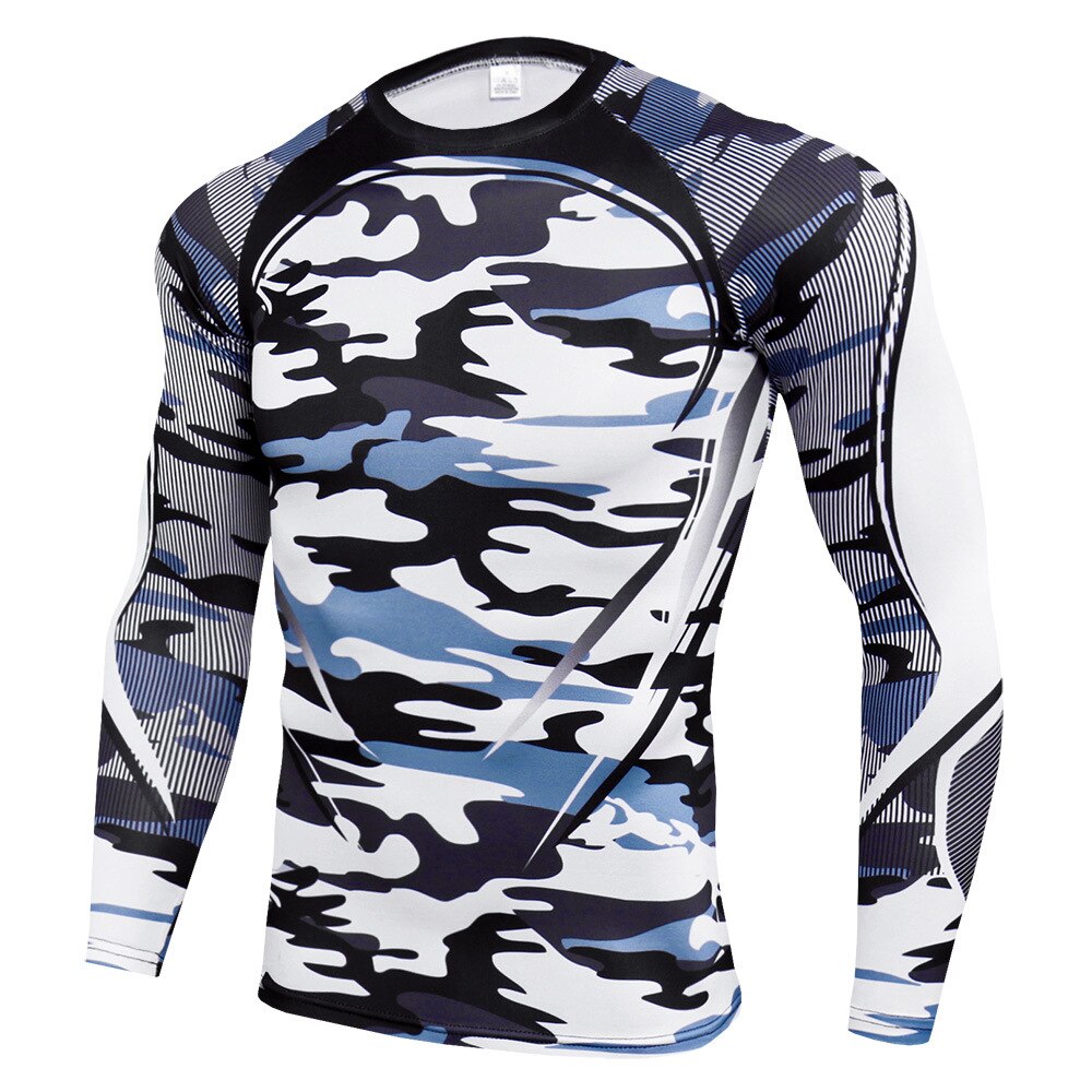Equipamento térmico frio masculino compressão seca rápida mock ciclismo roupa interior manga longa t camisas