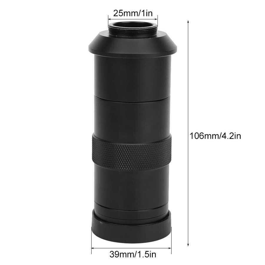 100X Digital Microscope Camera C Mount Lens Zoom Eyepiece Magnifier Lens Microscope Accessory