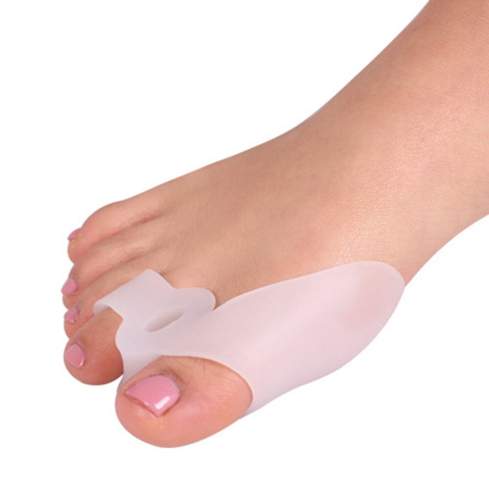 7 Pieces Soft Bunion Protector Toe Straightener Toe Separators Toe Separating Silicone Thumb Valgus Feet Care Foot Pain Ease