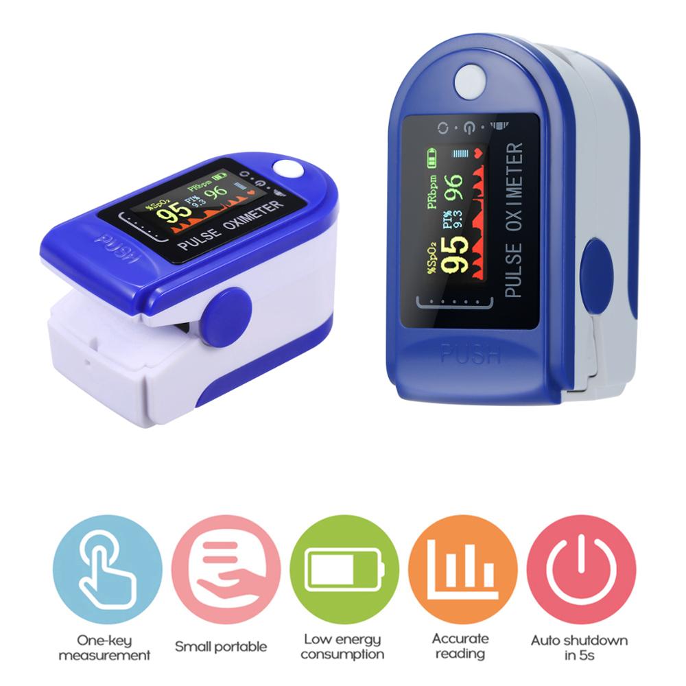 Fingertip Pulse Oximeter Blood Oxygen Saturation SpO2 & PR Monitor 8S Quick Measure Pulse Rate Measurement Meter for Home Sports: MD2039-1
