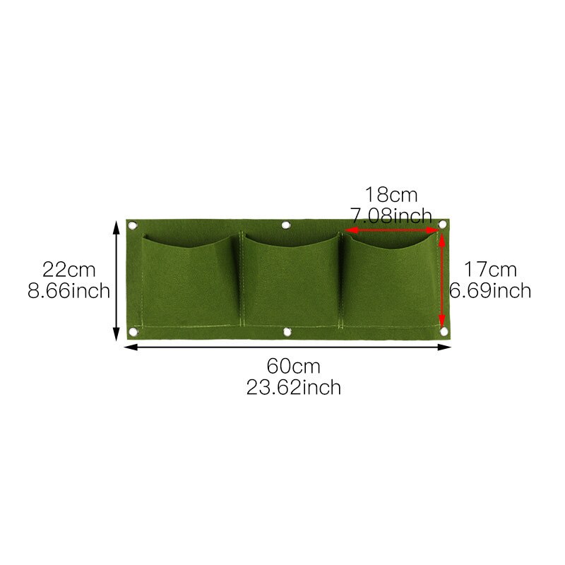 Tenture murale sacs de plantation 2/3/4/6/9 poches vert sac de culture jardinière verticale jardin potager vivant sac de jardin fournitures pour la maison