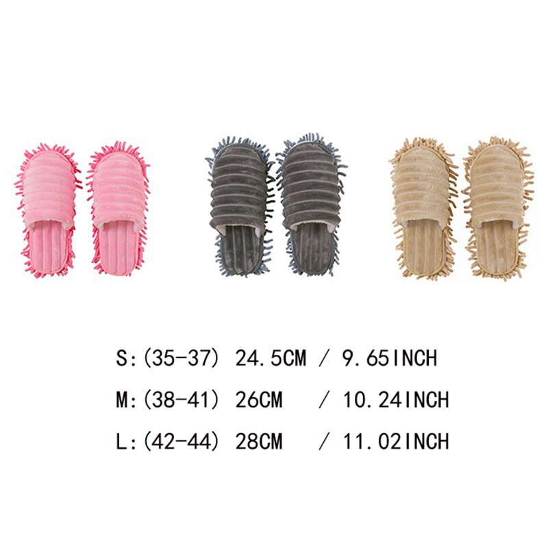 Zapatillas lavables de vellón Coral para el hogar, mopa para perezosos, zapatos para pies, suelo lavable, pulido, limpieza rápida, uso doméstico