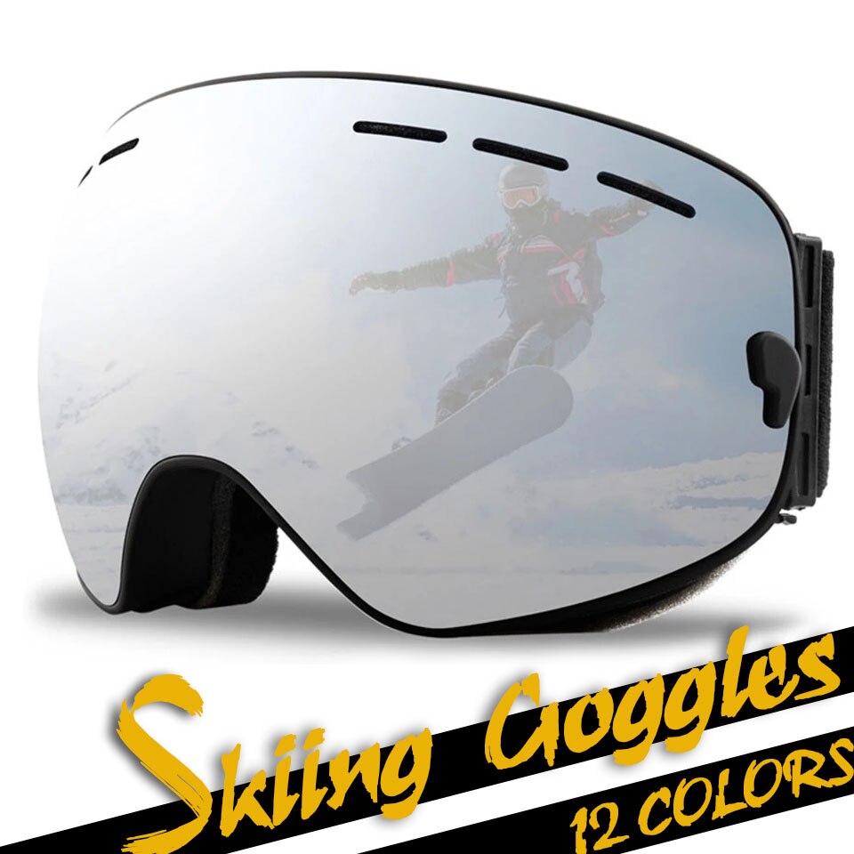 Gobygo Dubbele Lagen Anti-Fog Skibrillen Sneeuw Snowboard Bril Mannen Vrouwen Sneeuwscooter Brillen Outdoor Sport Ski Goggles