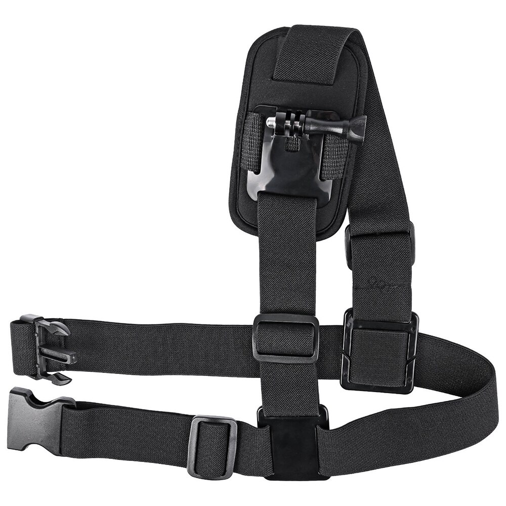 QQT pour accessoires Gopro sangle d'épaule montage poitrine harnais adaptateur pour Go Pro Hero 7 6 5 4 3 + 3 noir édition Xiaomi Yi