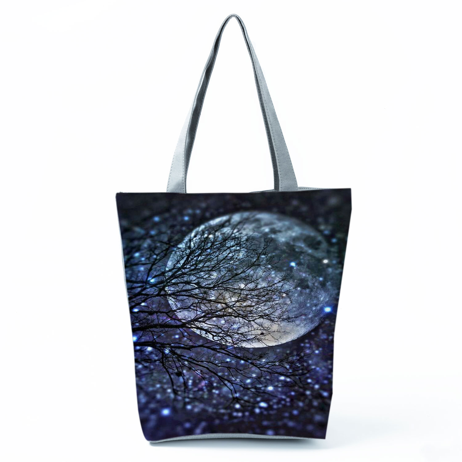 Bloemen Daisy Gedrukt Handtassen Eco Herbruikbare Shopping Bag Tote Hoge Capaciteit Vrouwen Schoudertas Oranje Reizen Strand Opbergtas