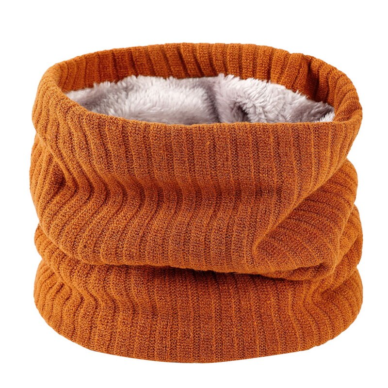 Bandana Winter Sjaal Voor Vrouwen Mannen Kids Unisex Dikke Wol Hals Sjaals Gebreide Ring Sjaal Voor Man En vrouw: orange