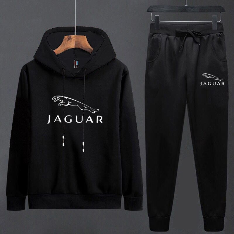 Spring style sweater suit casual Korean Hooded Sweater slim fashionable printed sportswear: 4XL / Red